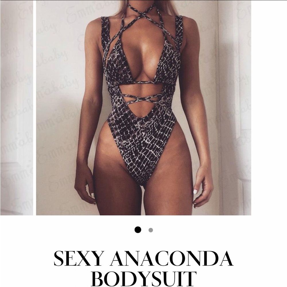 Anaconda bodysuit 2 piece